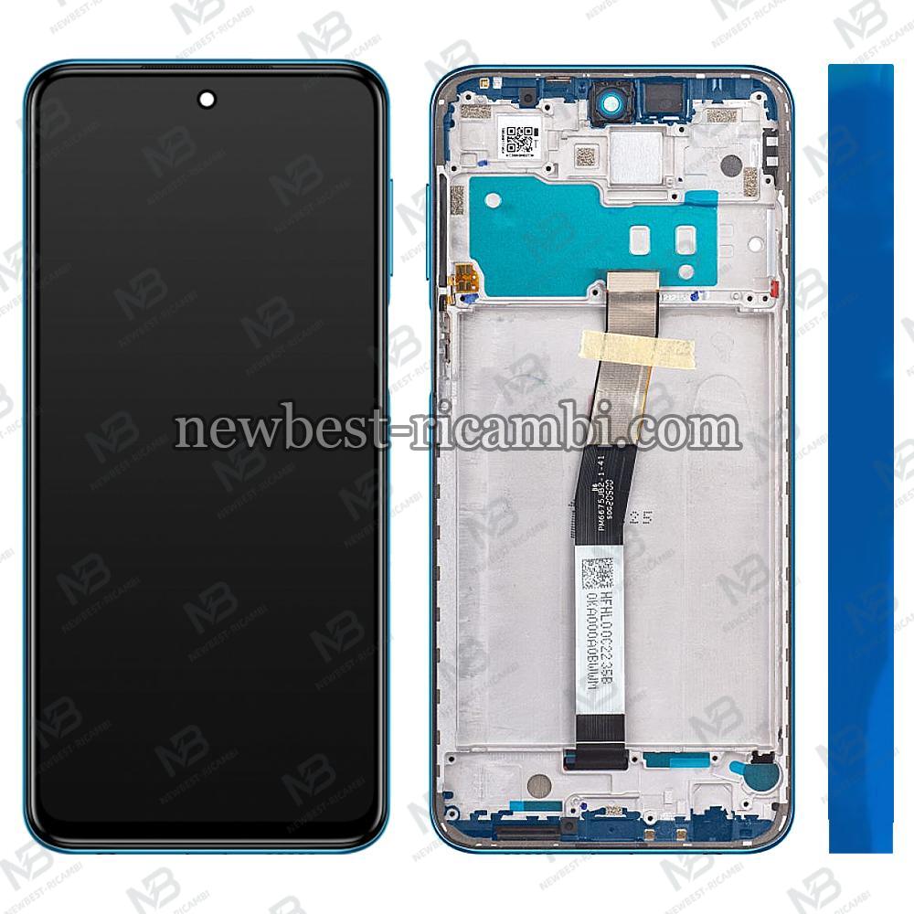 Xiaomi Redmi Note 9s / 9 pro Touch + Lcd + Frame Aurora Blue Service Pack