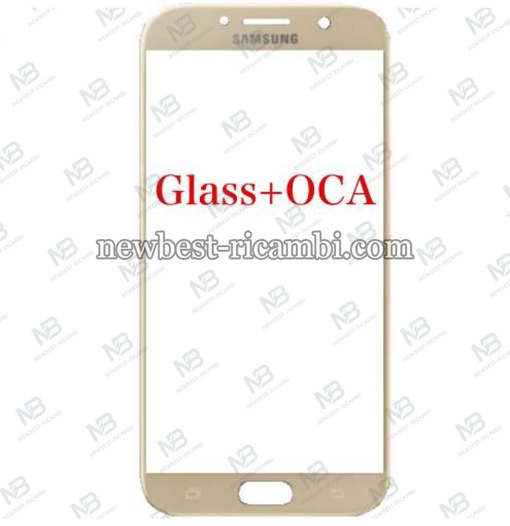 Samsung Galaxy A7 2017 A720f Glass+OCA Gold