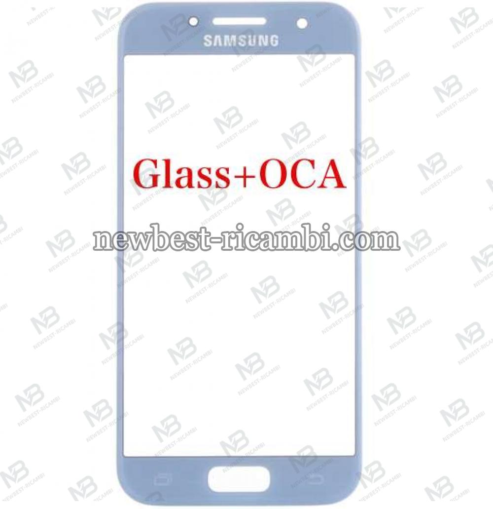 Samsung Galaxy A7 2017 A720f Glass+OCA Blue