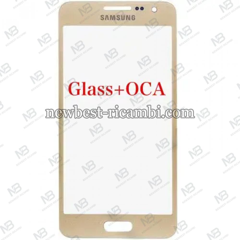 Samsung Galaxy A3 A300f Glass+OCA Gold