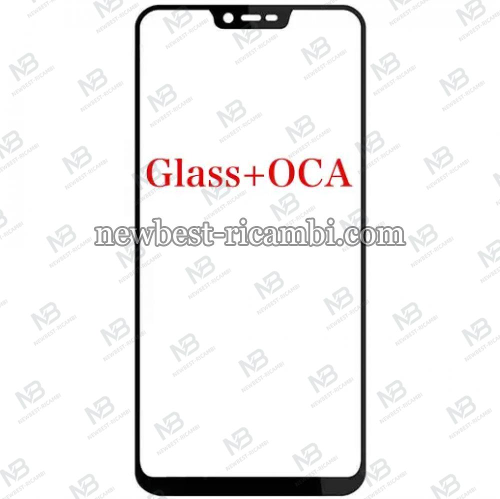 Oppo A3/F7 Glass+OCA Black