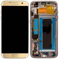 Samsung Galaxy S7 Edge G935f Touch+Lcd+Frame Gold Service Pack