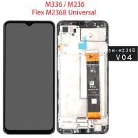 Samsung Galaxy M236 / M336 Touch+ Lcd+Frame Black Service Pack