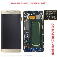 Samsung Galaxy S6 Edge Plus G928V (Usa Verizon) Touch+Lcd+Frame Gold Original Service Pack