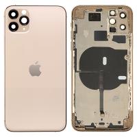 iPhone 11 Pro Max Back Cover With Frame Gold Dissembled Original