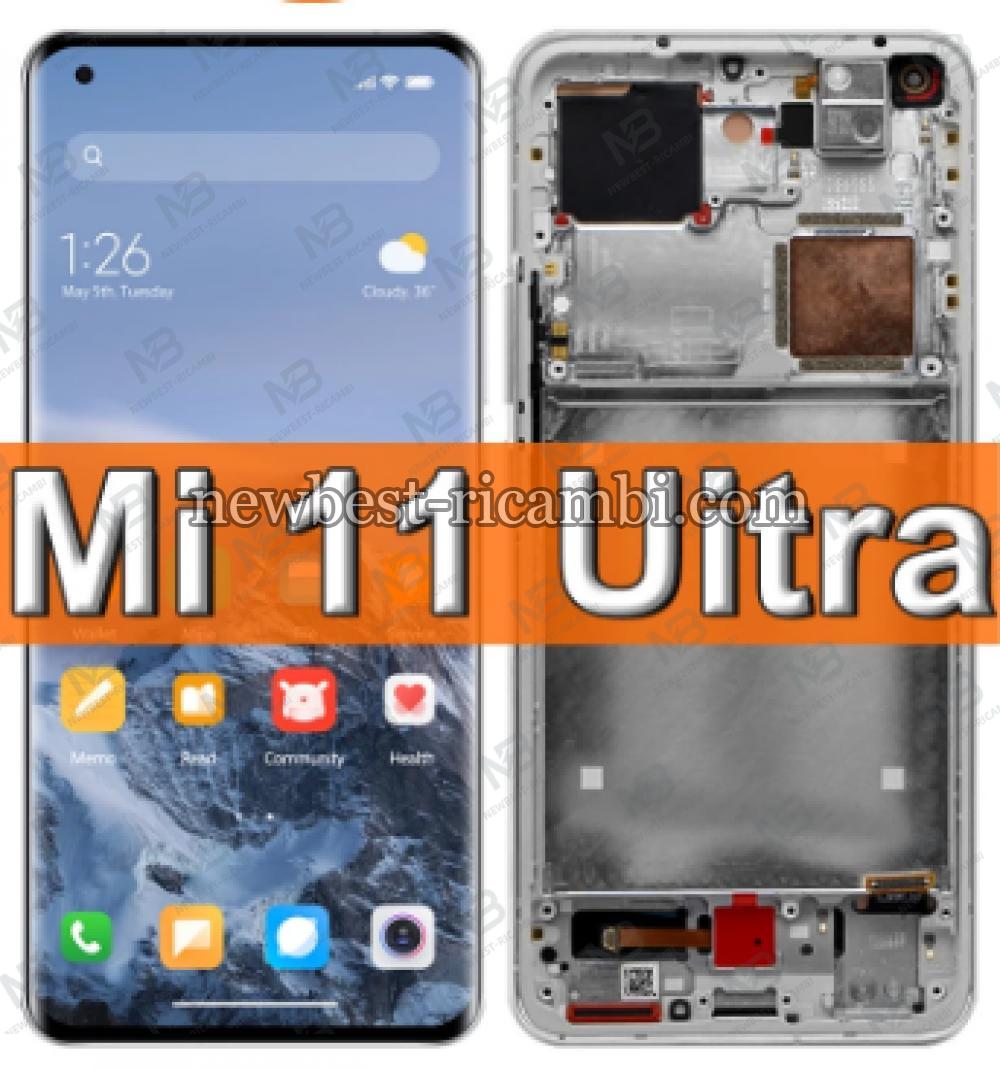 Xiaomi Mi 11 Ultra Touch+Lcd+Frame White Original