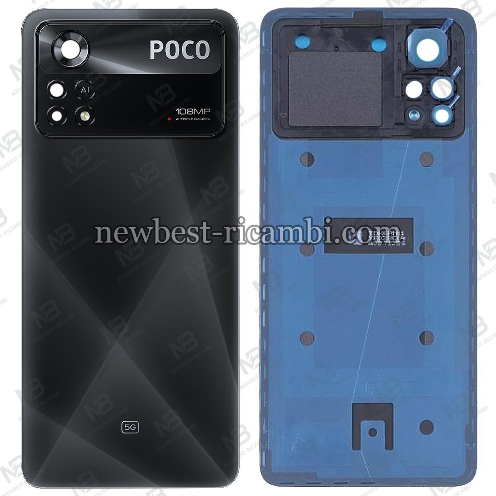 Xiaomi Poco X4 Pro 5G Back Cover+Camera Glass Black Original