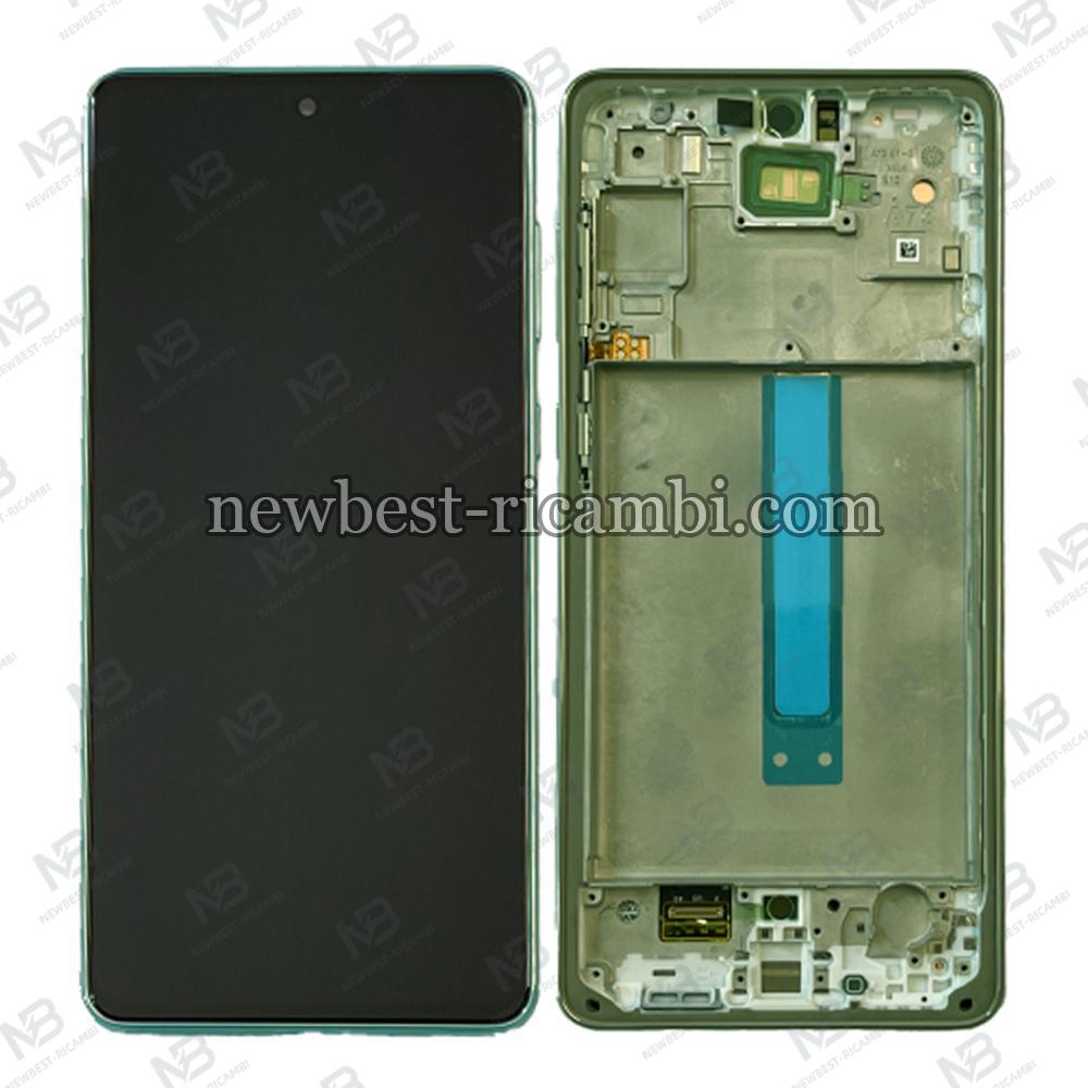 Samsung Galaxy A73 5G A736 Touch+Lcd+Frame Green Original Service Pack