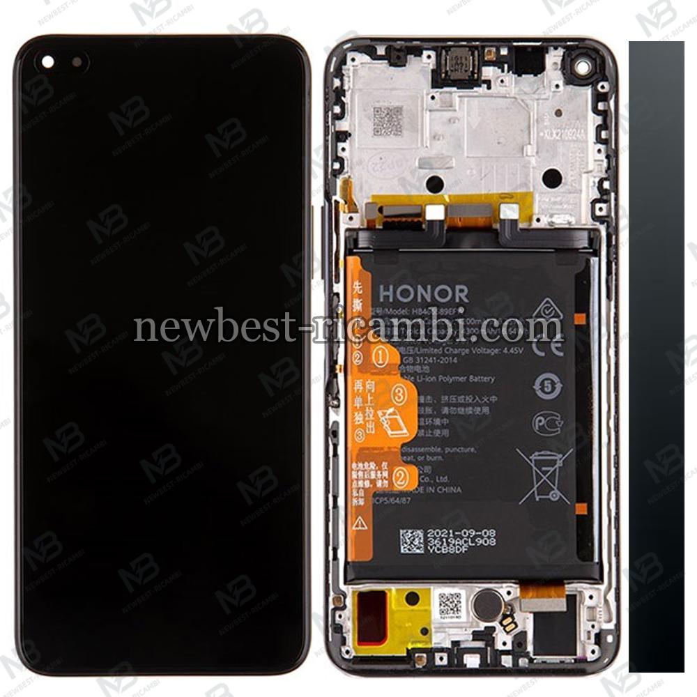 Huawei Honor 50 Lite / Nova 8i Touch + Lcd + Frame + Battery Black Service Pack