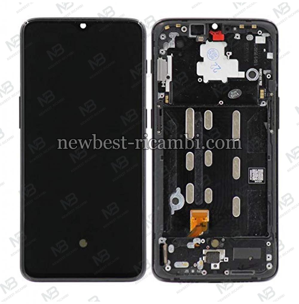 One Plus 6T 1+6T Touch+Lcd+Frame Black
