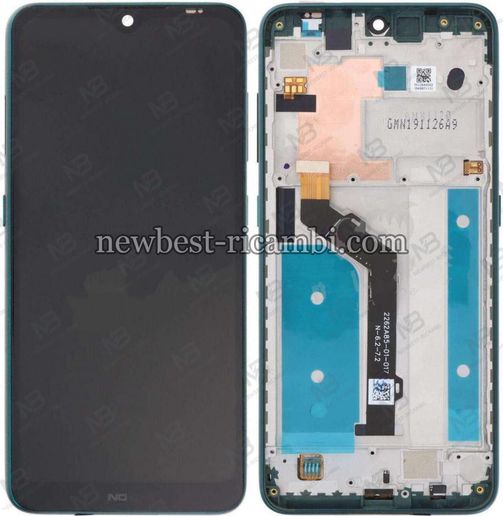 Nokia 6.2 / Nokia 7.2 Touch + Lcd + Frame Green Original
