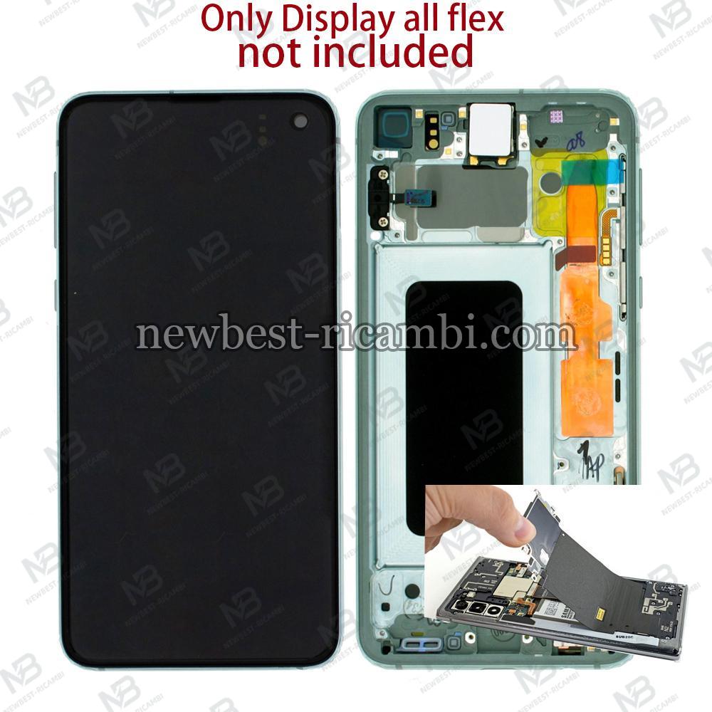 Samsung Galaxy G970 Touch+Lcd+Frame Green Disassembled Grade A