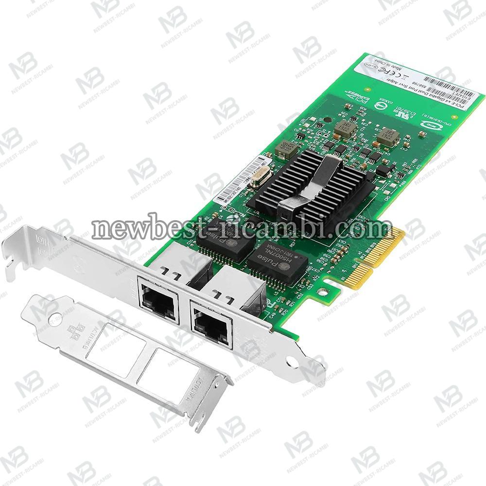 Euqvos For Intel E1G42ET Gigabit Network Card 82576 Chip Dual RJ45 Ports PCI Express NIC For Windows Server
