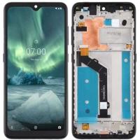 Nokia 6.2 / Nokia 7.2 Touch + Lcd + Frame Black Original