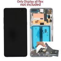 Samsung Galaxy G977 Touch+Lcd+Frame Silver Disassemble From New Phone A