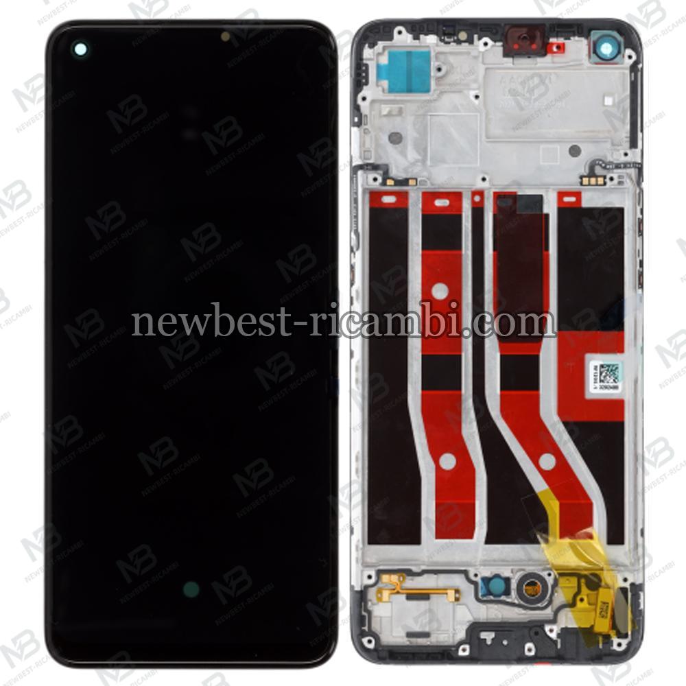 Oppo A74 4G / F19 Touch + Lcd + Frame Black Service Pack