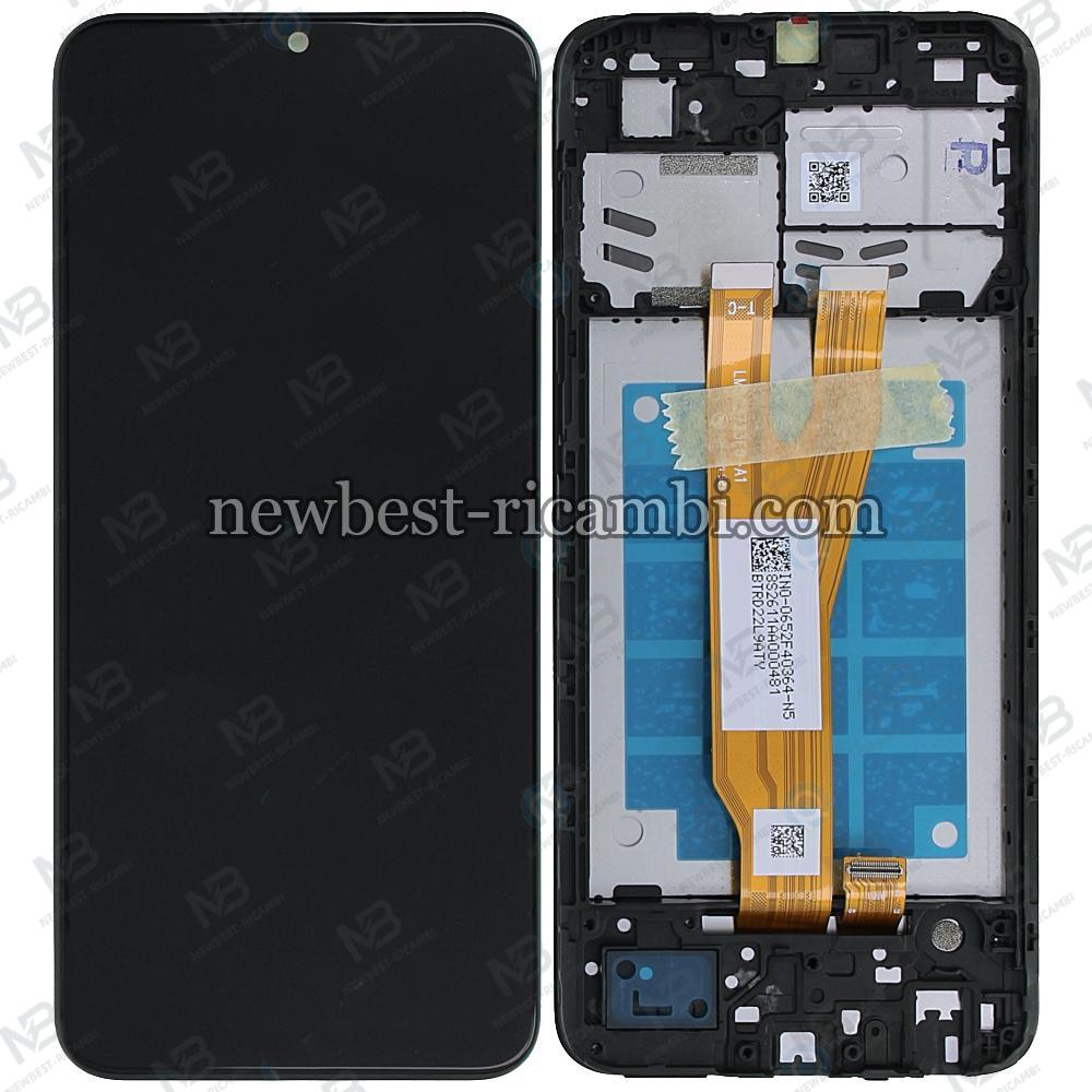 Samsung Galaxy A03 Core 2021 A032 Touch + Lcd + Frame Black Service Pack