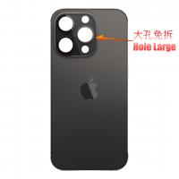 iPhone 14 Pro Back Cover Glass Hole Large Black