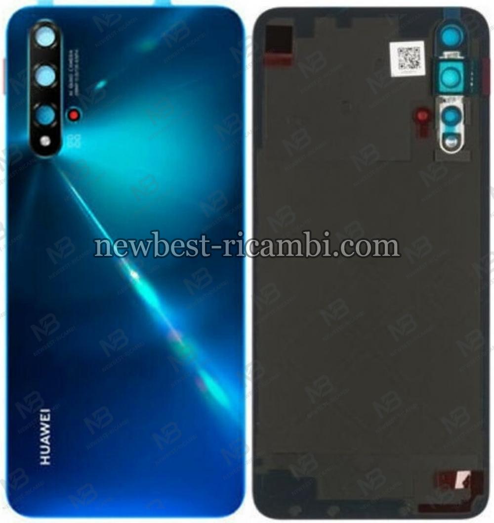 huawei nova 5t back cover+camera glass blue AAA