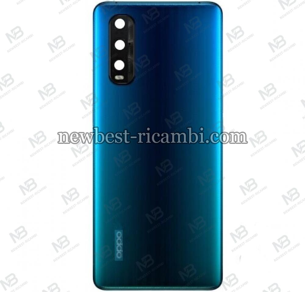 Oppo Find X2 back cover+camera glass blue original