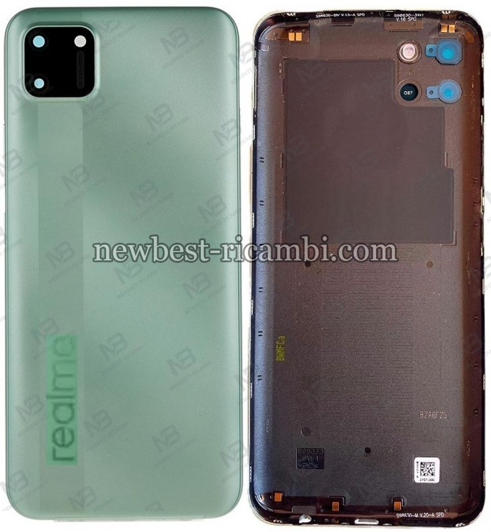 Realme C11 2020 Back Cover+Camera Glass Green Original