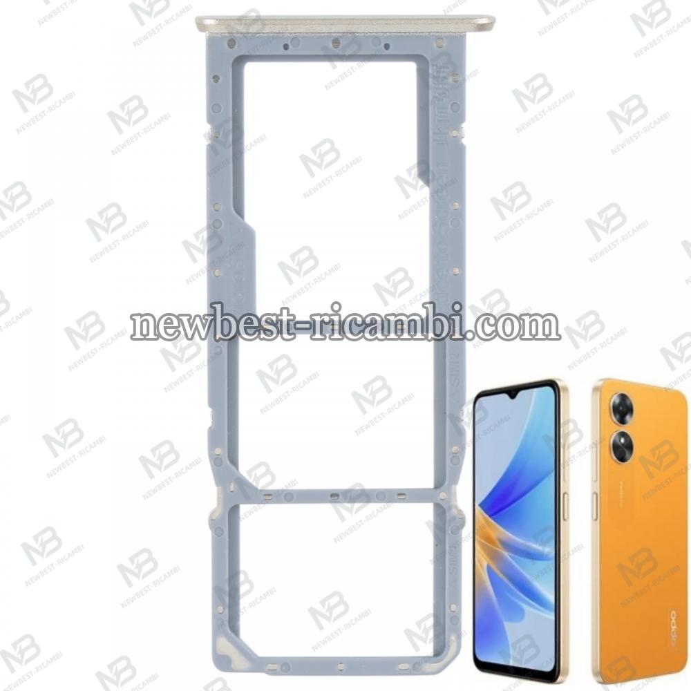 Oppo A17 CPH2477 Sim Tray Orange