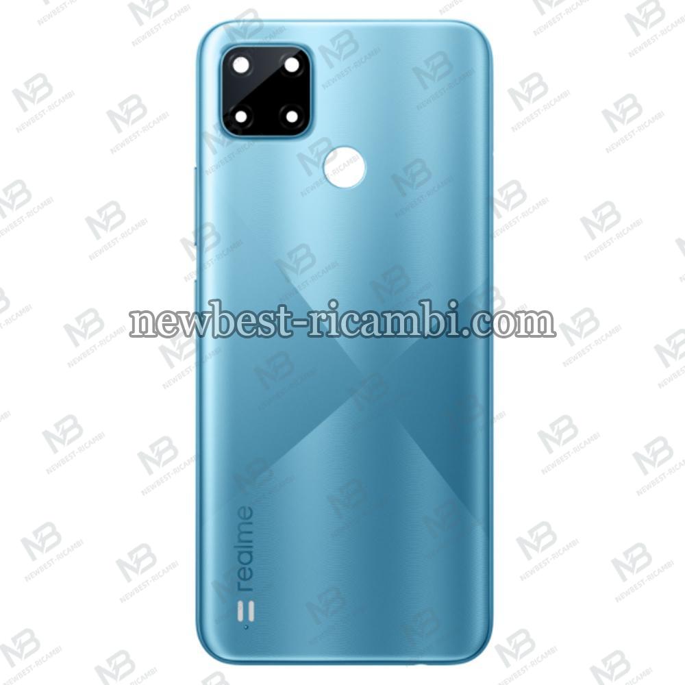 Realme C21Y RMX3263 Back Cover+Camera Glass Blue Service Pack