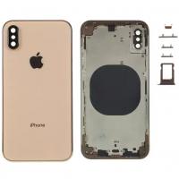 iphone XS back cover+frame gold OEM