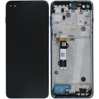 Motorola Moto G 5G Plus XT2075-3 Touch + Lcd + Frame Blue