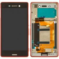 Sony Xperia M4 Aqua E2303 Touch+Lcd+Frame Red