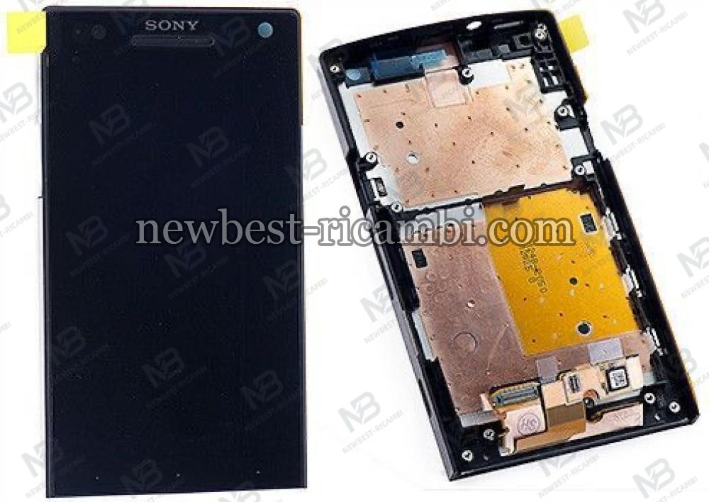 sony xperia s lt26i touch+lcd+frame black