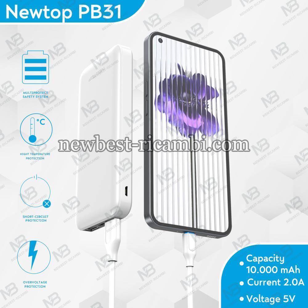 NEWTOP PB30 POWER BANK 10000MAH BIANCO