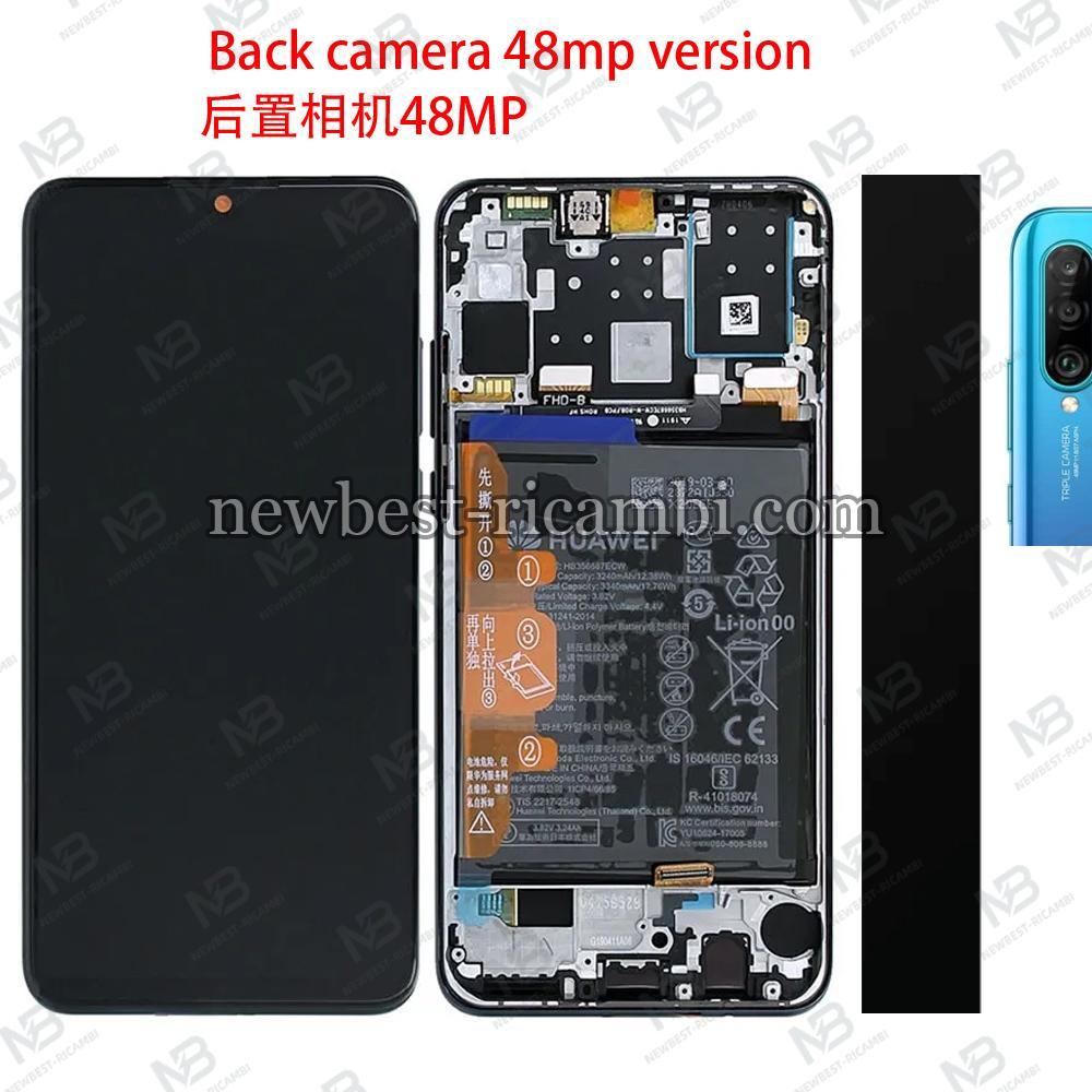 Huawei P30 Lite (Back Camera 48Mp) Touch+Lcd+Frame+Battery Black Service Pack