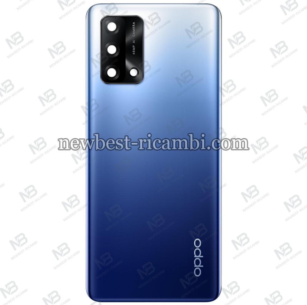 Oppo A74 4G (CPH2219) Back Cover + Camera Glass Blue Orignal
