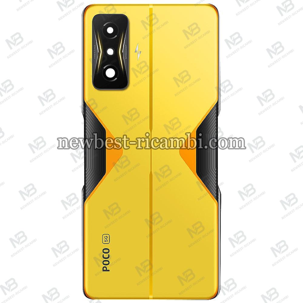 Xiaomi Poco F4 Gt Back Cover+Camera Glass Yellow Original