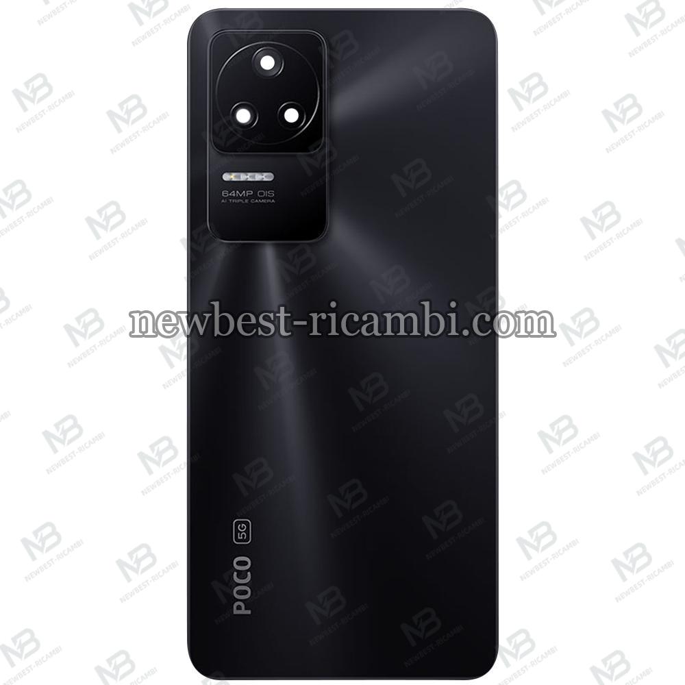 Xiaomi Poco F4 Back Cover+Camera Glass Black Original