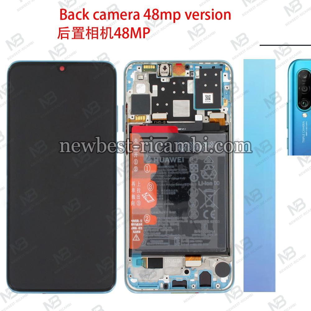 Huawei P30 Lite (Back Camera 48Mp Versione) Touch+Lcd+Frame+Battery Breathing Crystal Service Pack