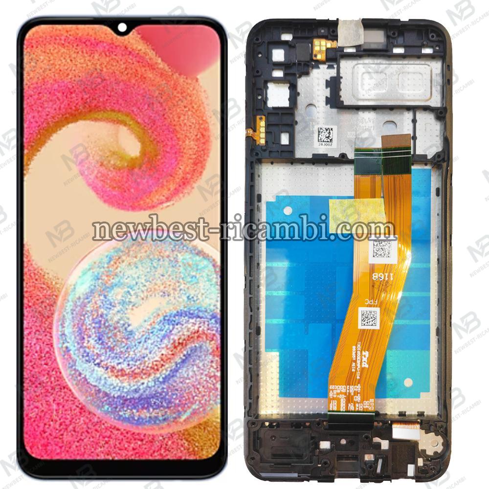 Samsung Galaxy A04e A042 Touch + Lcd + Frame Black Service Pack
