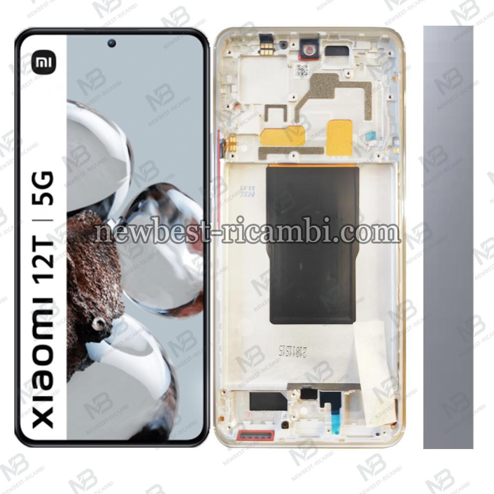 Xiaomi Mi 12T 5G / 12T Pro 5G Touch+Lcd+Frame Silver Service Pack