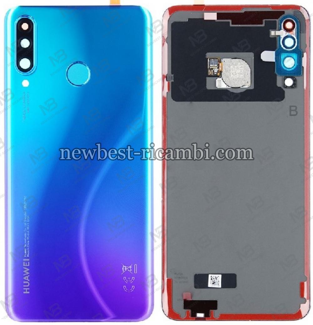 Huawei P30 Lite / New Edition Back Cover+id Touch (48Mp Version) Blue Original