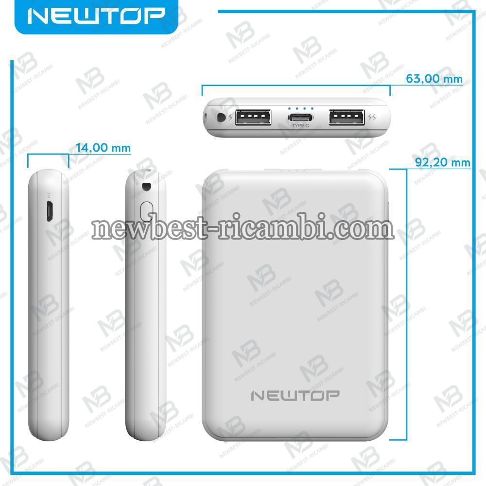 NEWTOP PB31 POWER BANK 5000MAH BIANCO
