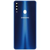 samsung galaxy a20s 2019 a207 back cover+camera glass blue original