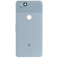 Google Pixel 2 Back Cover With Frame+Camera Glass Blue