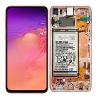 Samsung Galaxy S10e G970f Touch+Lcd+Frame Pink Rosegold Service Pack