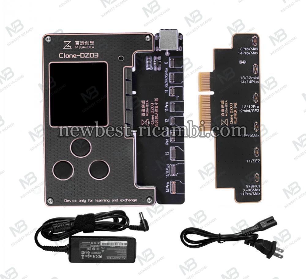 QIANLI MEGA-IDEA Clone DZ03 Dot Matrix iPhone repair Face ID+Battery For iPhone X- iPhone 14 Pro Max