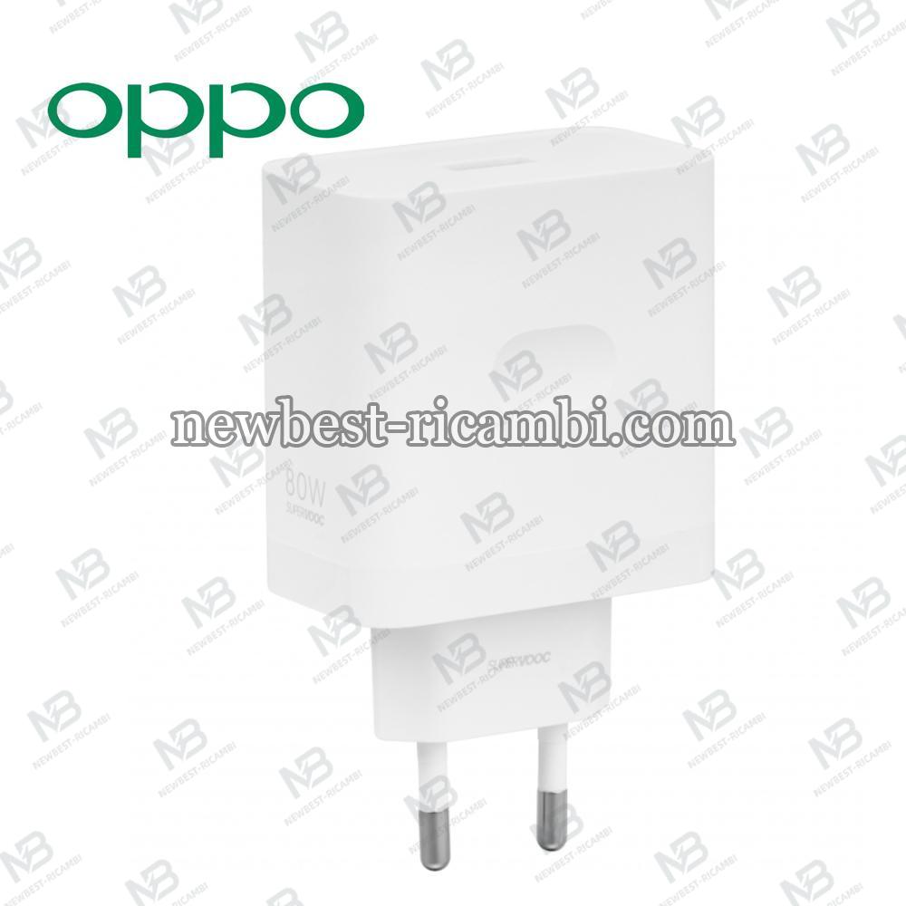 Wall Charger Oppo Quick Charge 80W 1x USB White 5474220 In Blister
