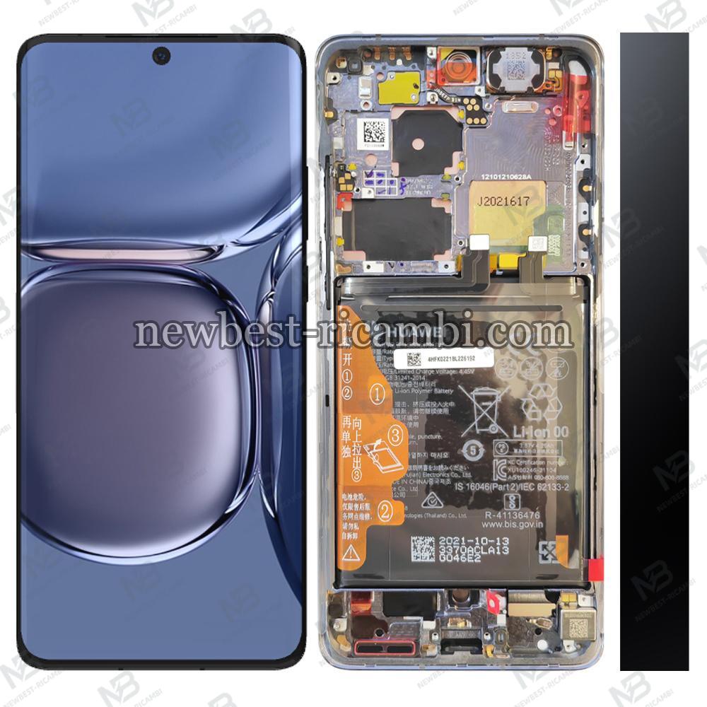 Huawei P50 Pro Touch + Lcd + Frame + Battery Black Service Pack