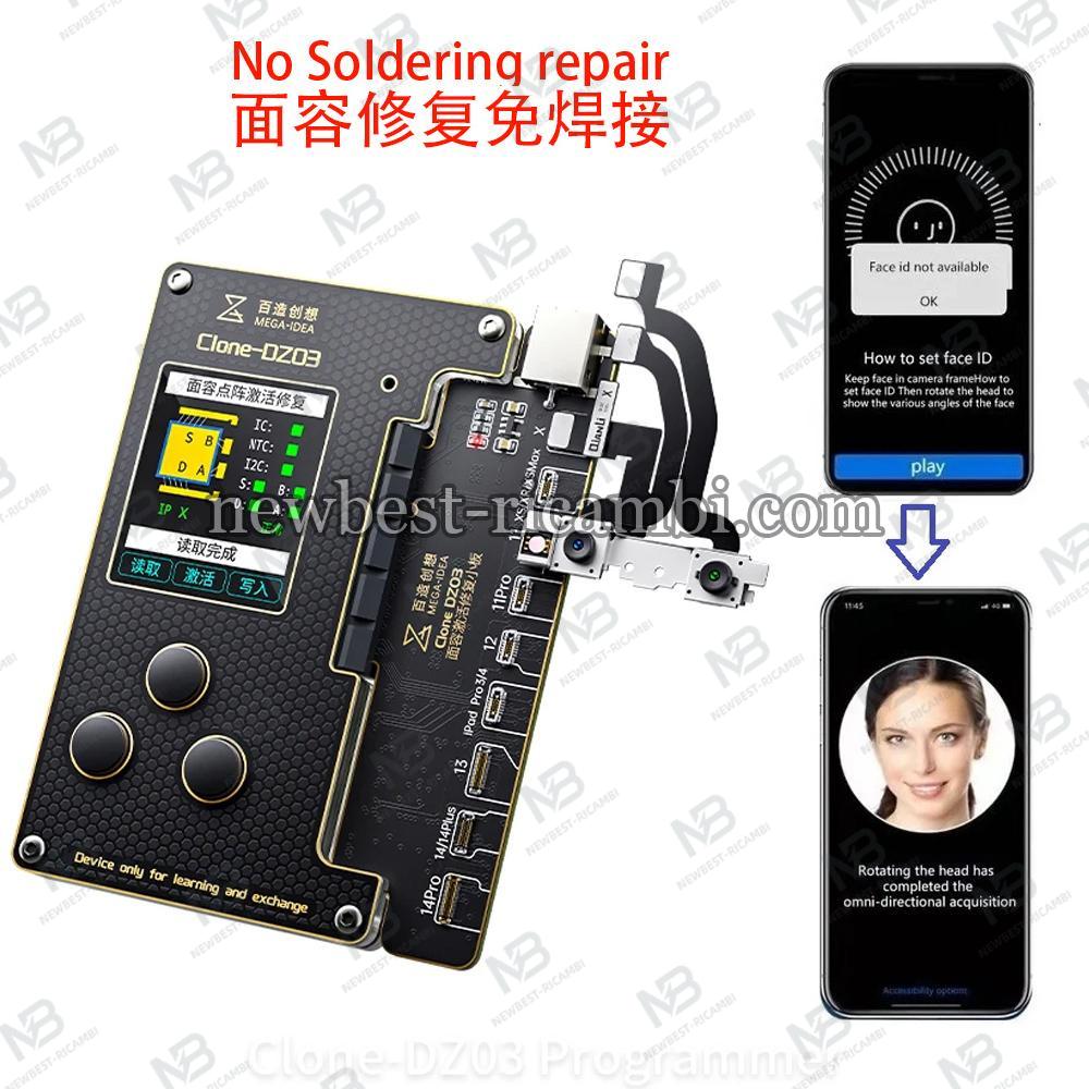 QIANLI MEGA-IDEA Clone DZ03 Dot Matrix iPhone repair Face ID+Battery For iPhone X- iPhone 14 Pro Max