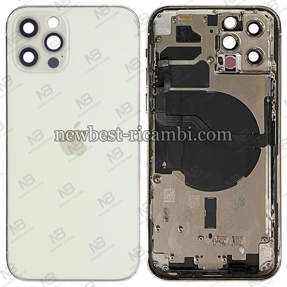 iPhone 12 Pro Back Cover + Frame Silver / White Dissembled Grade A Original