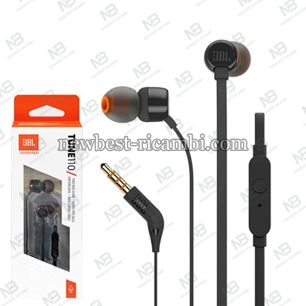 Handsfree JBL T110 3.5mm Black JBLT110BLK In Blister
